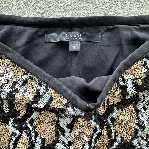 Guess Sequin Mini Skirt - Picture 3 of 4